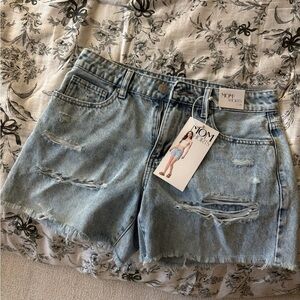 Distressed Denim Women Shorts